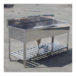 業務用 ステンレス 大型 1槽 シンク W1500 D600 H800(+150)mm 厨房 槽内寸W142D47深25cm W150 D60 H80cm 業務用 ステンレス 大型 1槽 シンク W1500 D600 H800(+150)mm 厨房 槽内寸W142D47深25cm W150 D60 H80cm