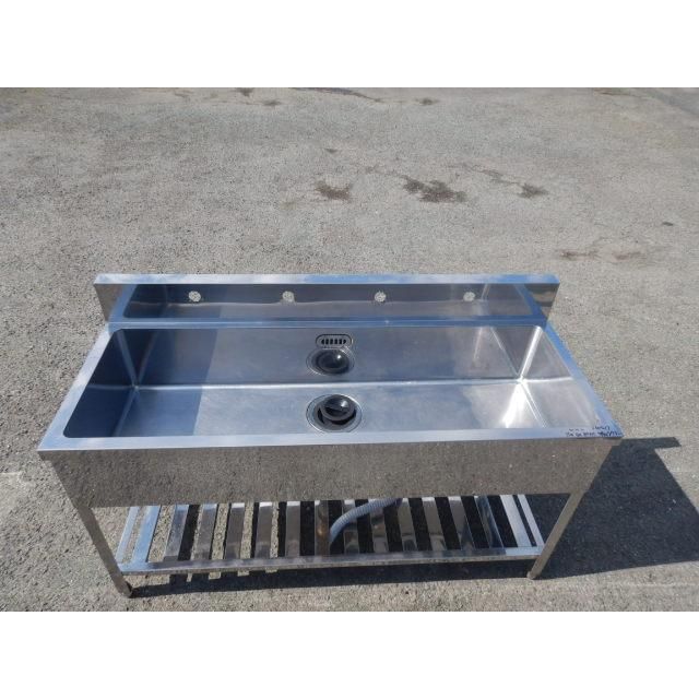 業務用 ステンレス 大型 1槽 シンク W1500 D600 H800(+150)mm 厨房 槽内寸W142D47深25cm W150 D60 H80cm 業務用 ステンレス 大型 1槽 シンク W1500 D600 H800(+150)mm 厨房 槽内寸W142D47深25cm W150 D60 H80cm