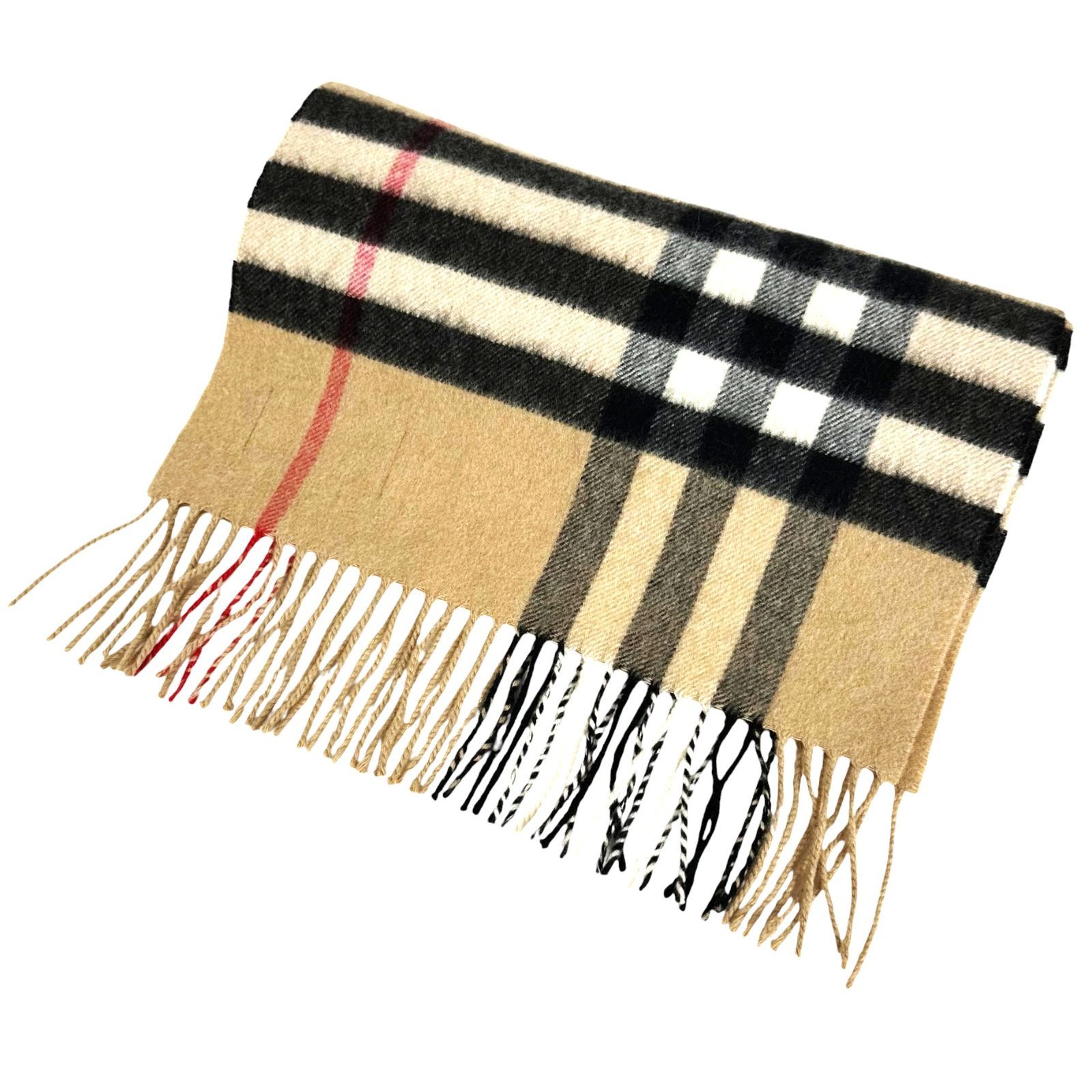 BURBERRY】バーバリー マフラー ノバチェック ベージュ系【中古】 USED