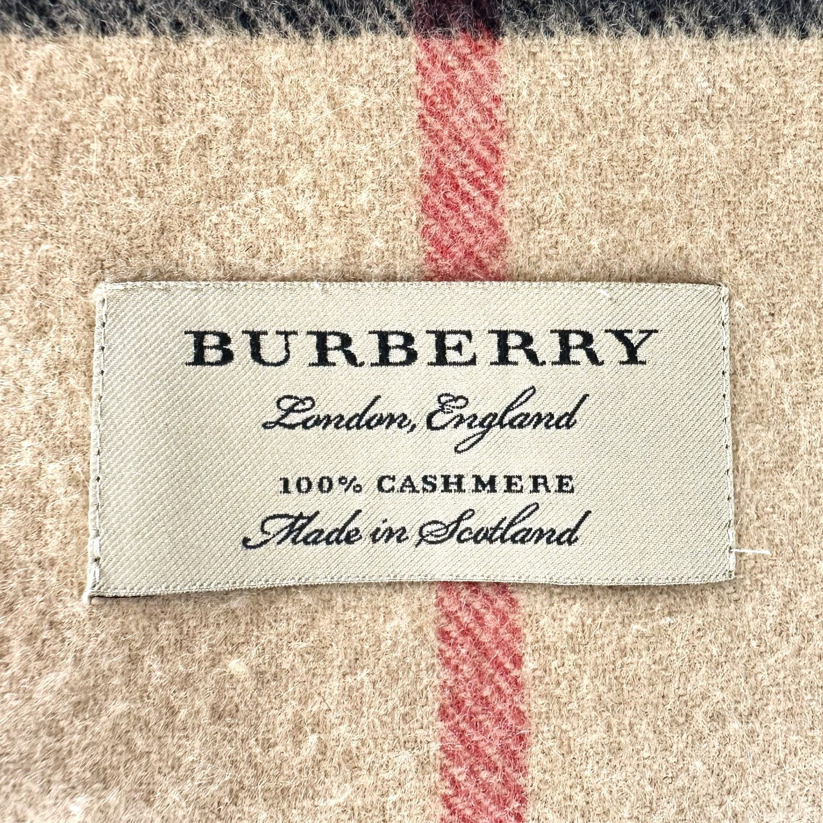 BURBERRY】バーバリー マフラー ノバチェック ベージュ系【中古】 USED