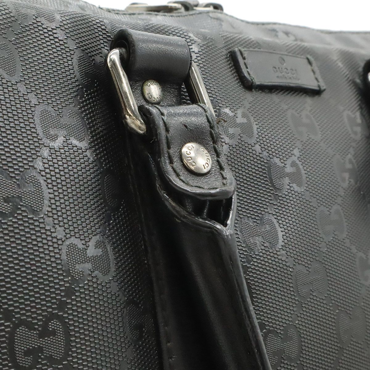 GUCCI グッチ ハンドバッグ ブリーフケース ブラック 中古・古着通販】GUCCI (グッチ) ブリーフケース ブラック｜ブランド