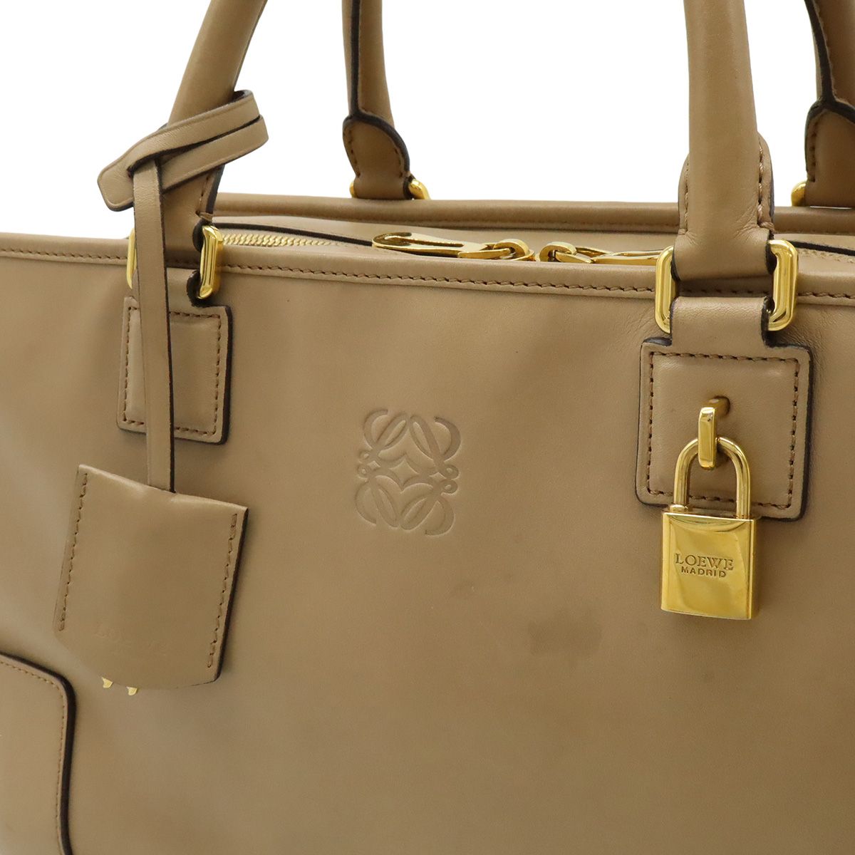 LOEWE ロエベ アマソナ36 アナグラム ハンドバッグ ミニボストンバッグ