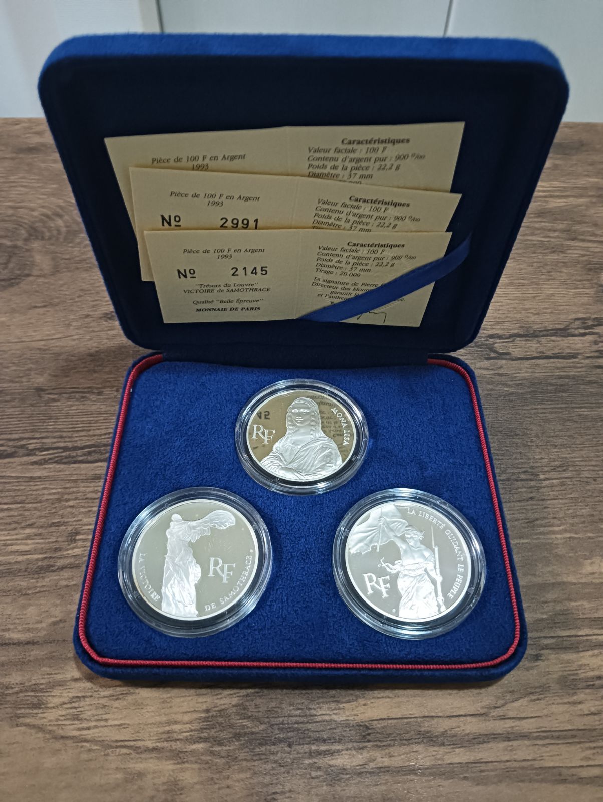 銀貨 フランス 1993年年 モネ・ド・パリ ルーヴル美術館200年記念 銀貨 フランス 1993年年 モネ・ド・パリ ルーヴル美術館200年記念