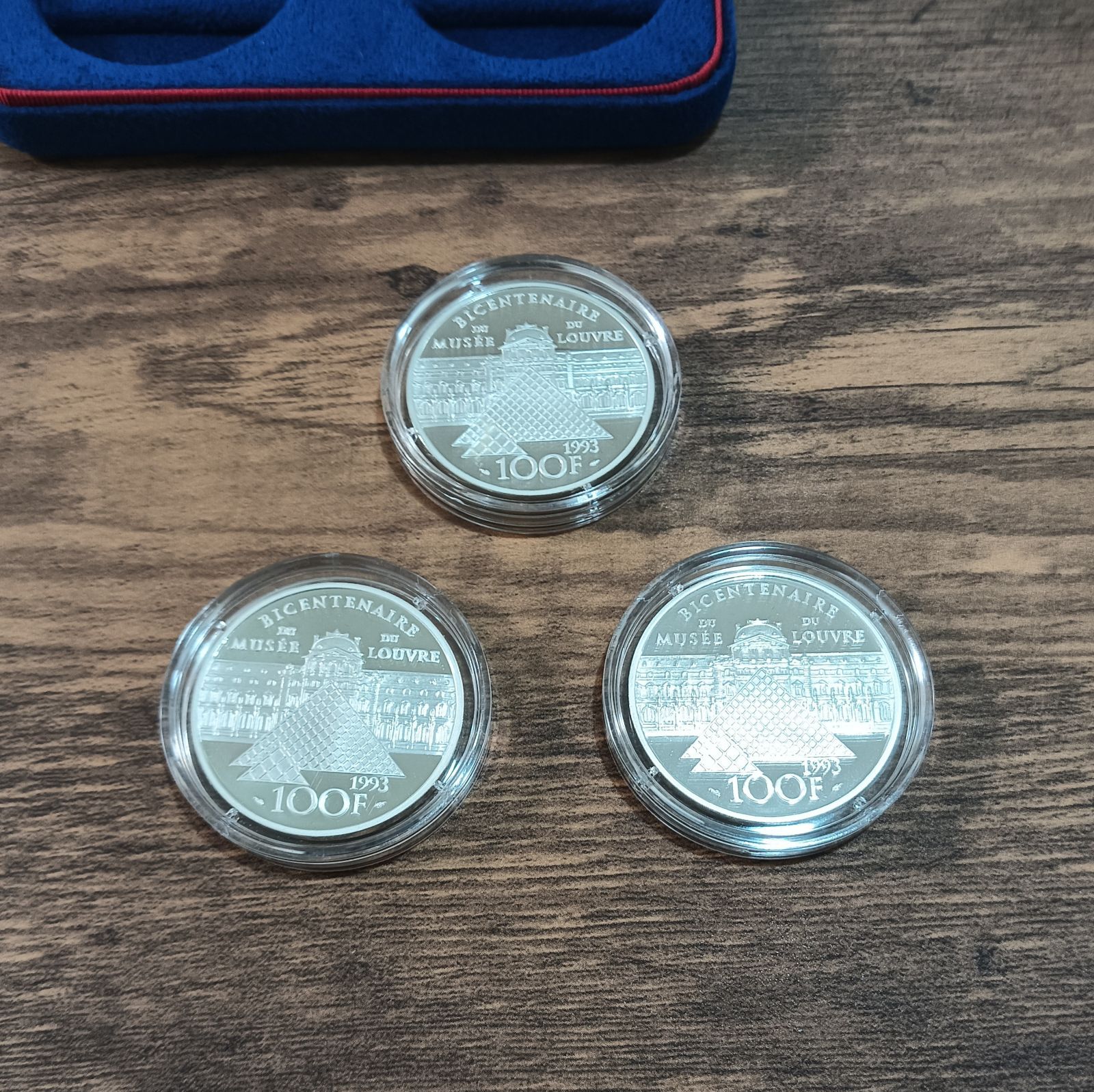 銀貨 フランス 1993年年 モネ・ド・パリ ルーヴル美術館200年記念