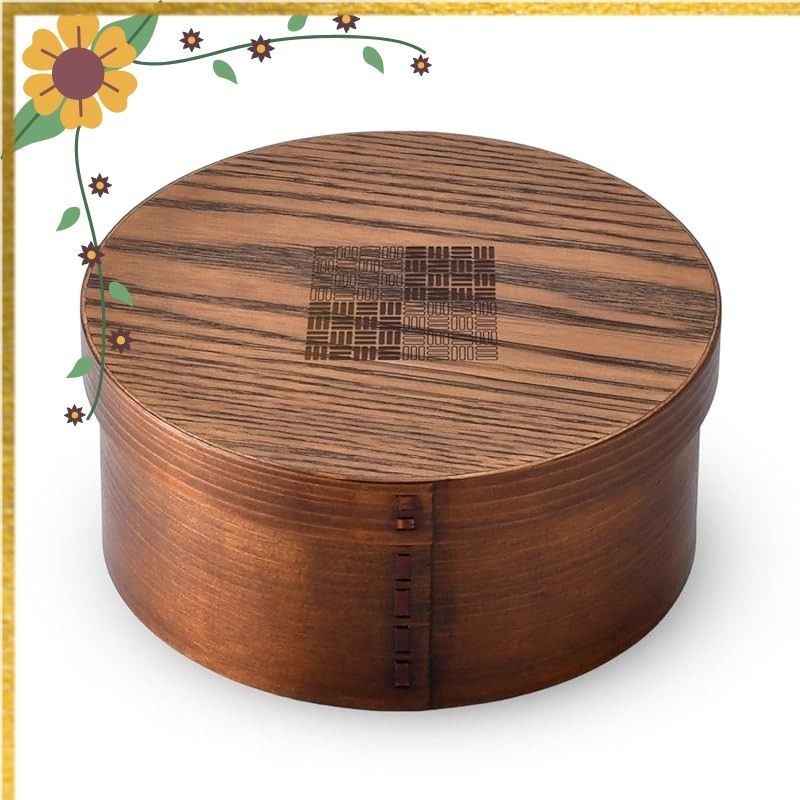 J-kitchens 網代 お櫃（ 木製 おひつ ） 約 4合 ? 5合 Φ21cm × 9.5cm 1