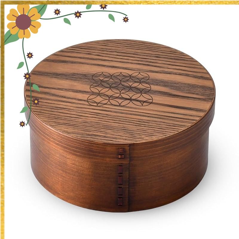 J-kitchens 七宝 お櫃（ 木製 おひつ ） 約 4合 ? 5合 Φ21cm × 9.5cm 1