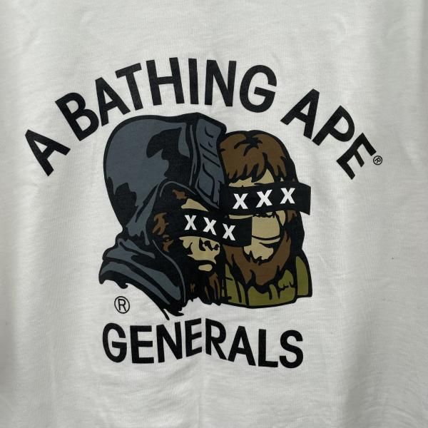 中古】A BATHING APE × GOD SELECTION XXX Tシャツ サイズXL ホワイト