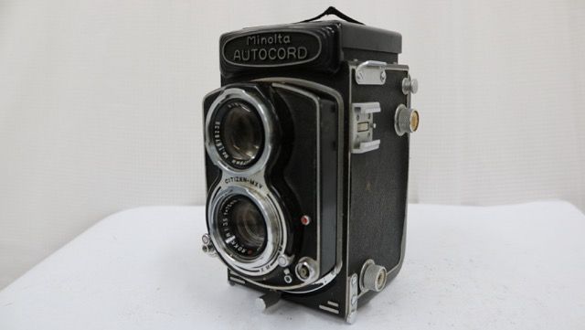 【訳あり品】 ミノルタ Minoltaautocord 初期型 CHIYOKO ROKKOR 75mm F3.5 二眼カメラ e9420