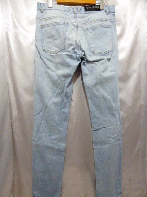 BALMAIN バルマン RH15291D031 TAPERED テーパード ダメージ加工デニム