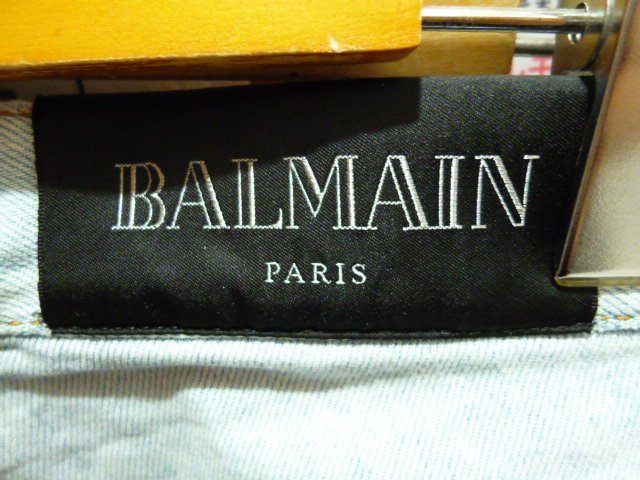 BALMAIN バルマン RH15291D031 TAPERED テーパード ダメージ加工デニム