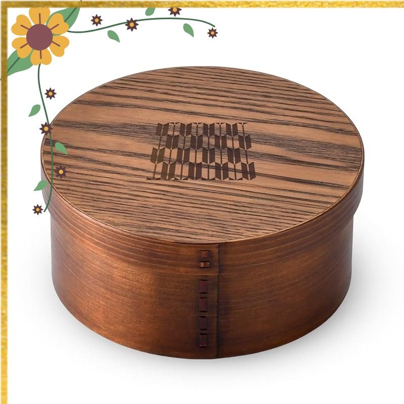 J-kitchens 矢羽根 お櫃（ 木製 おひつ ） 約 4合 ? 5合 Φ21cm × 9.5cm 1