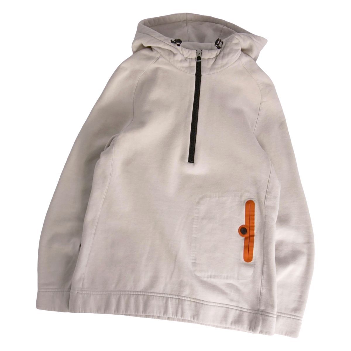 美品 エルメス HERMES パーカー フーディー ハーフジップ スウェット