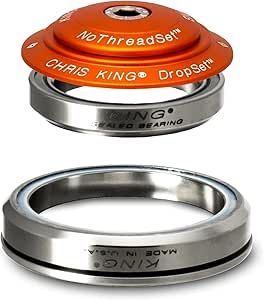 (最短即日発送) クリスキング(Chris King) DropSet 5 Matte Mango インテグラル規格対応 Upper Bearing：IS42/28.6 45/45 Lower Bearing：IS52/40 45/45 1-1/8 → 1.5