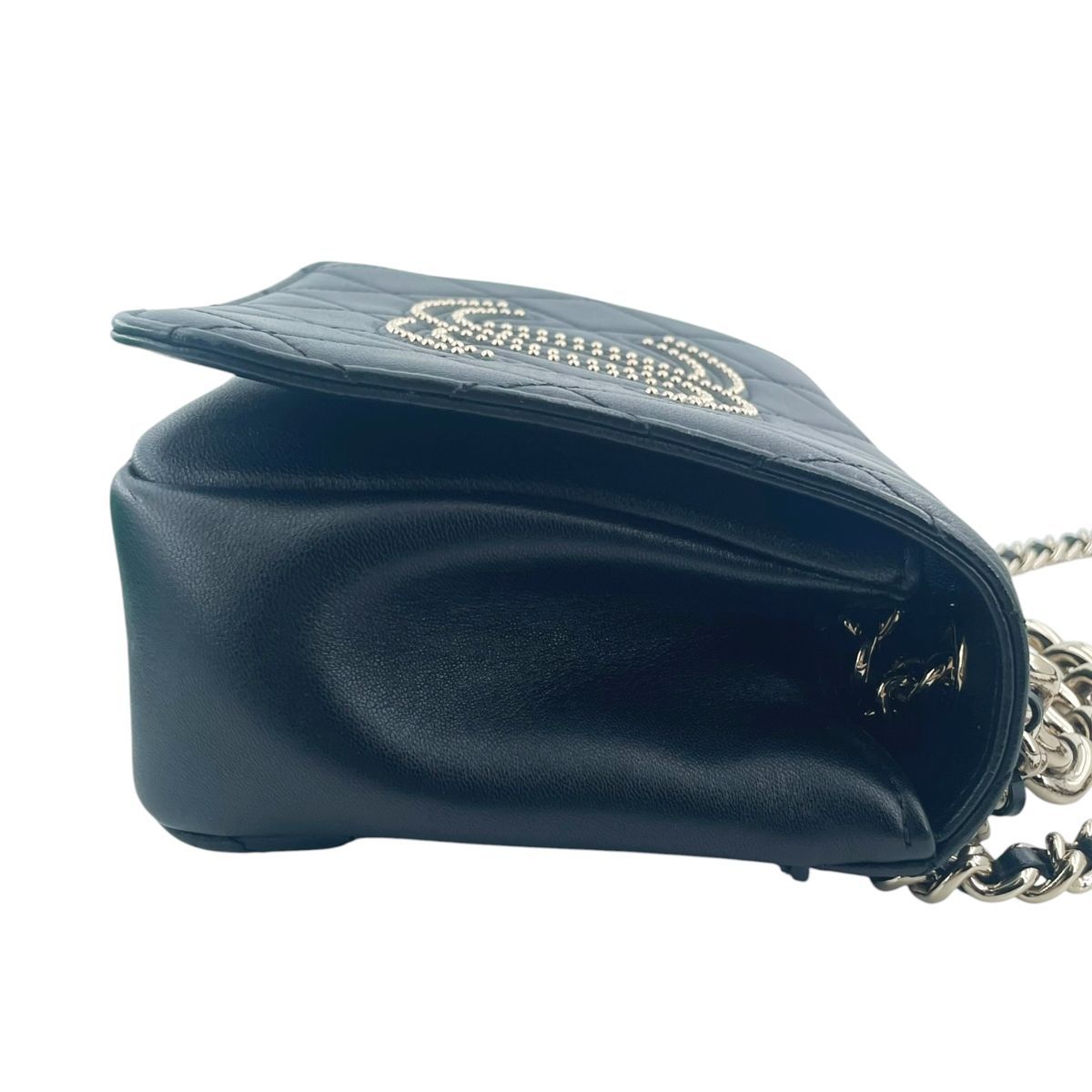 中古】 CHANEL シャネル マトラッセ スタッズ 2wayバニティバッグ 