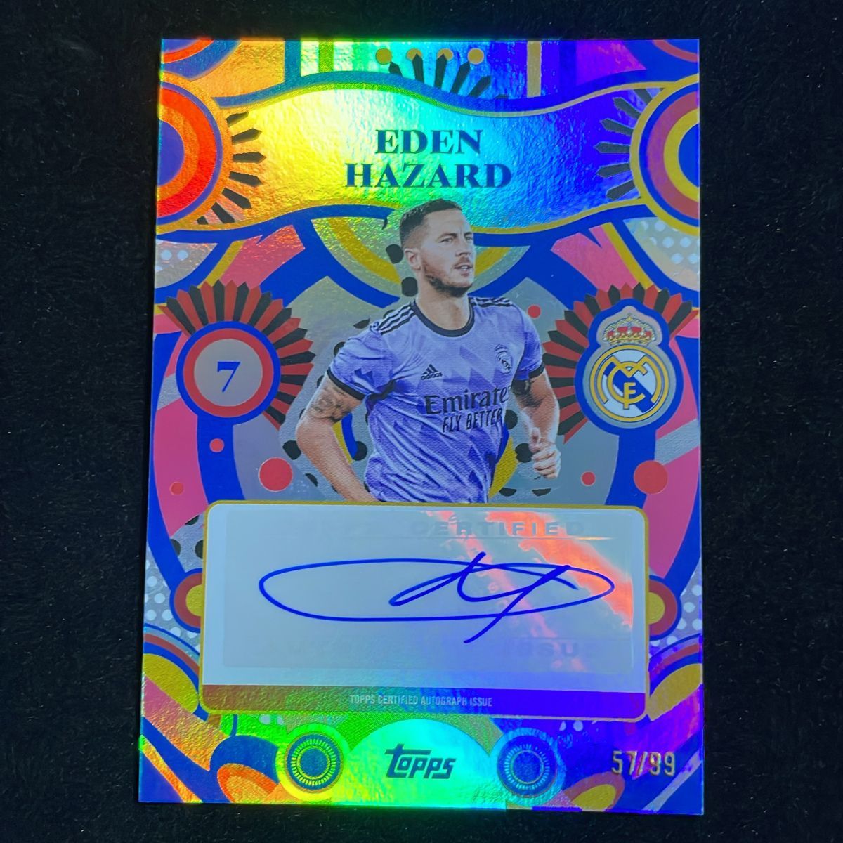 topps エデン　アザール　サインカード Eden Hazard エデン・アザール Topps Team Set Real Madrid CF 2024-25