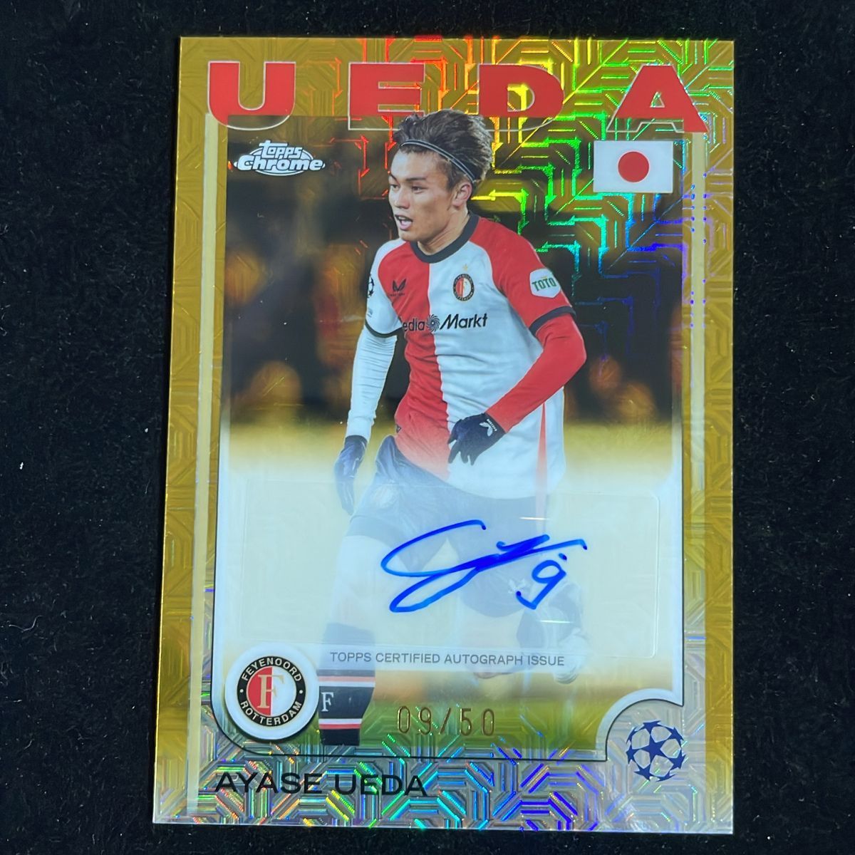 50枚限定】上田綺世 Ayase Ueda Topps Chrome UCC Japan Edition 2024 