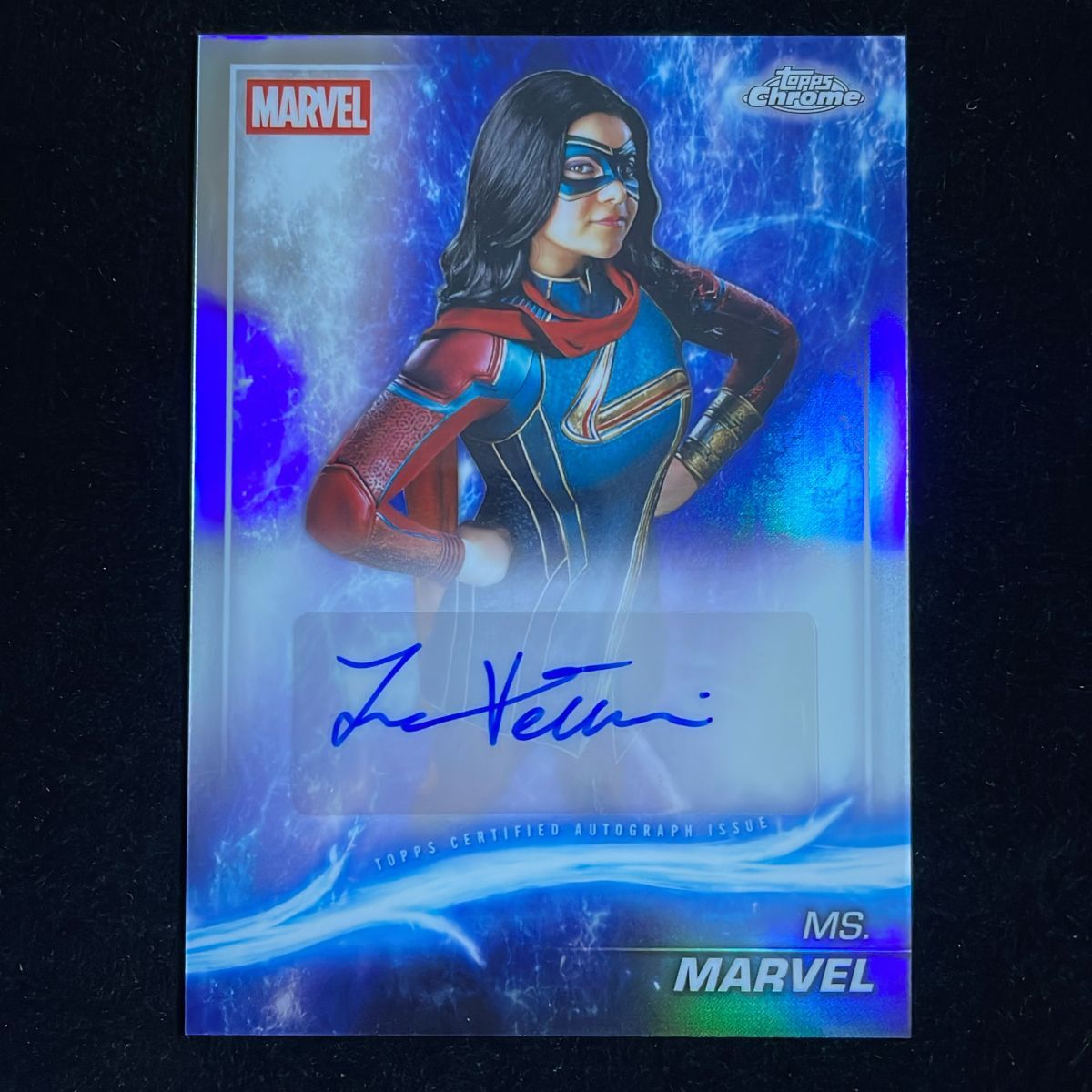 Ms. Marvel ミズ・マーベル Topps Chrome Marvel マーベル 2025 Auto 直筆 サイン Iman Vellani
