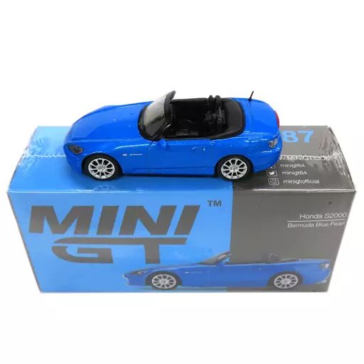 クラシックミニカー　ブルー　中古 中古】ミニカー 1/64 Honda S2000 AP2 RHD(バルミューダブルーパール