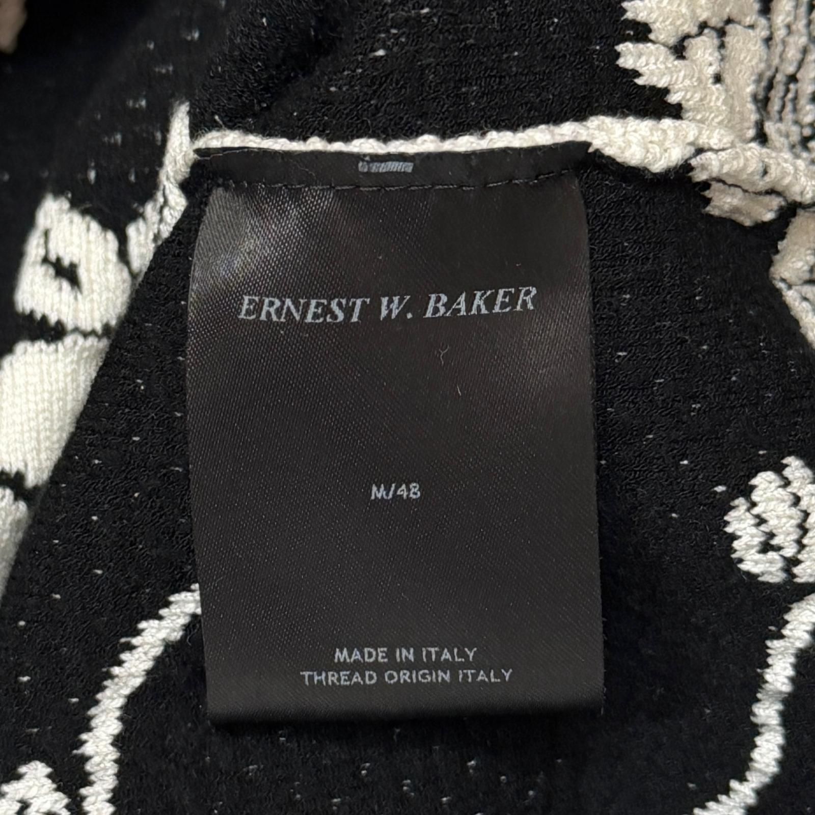 参考上代56100円 ERNEST W. BAKER ローズニットポロシャツ 半袖