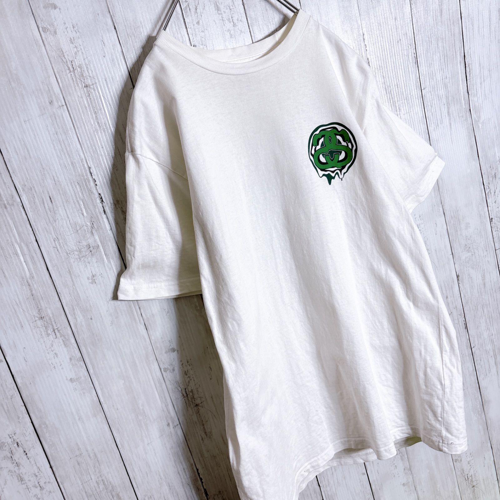 入手困難】00s 古着 ステューシー STUSSY SSリンク 両面プリント 半袖T