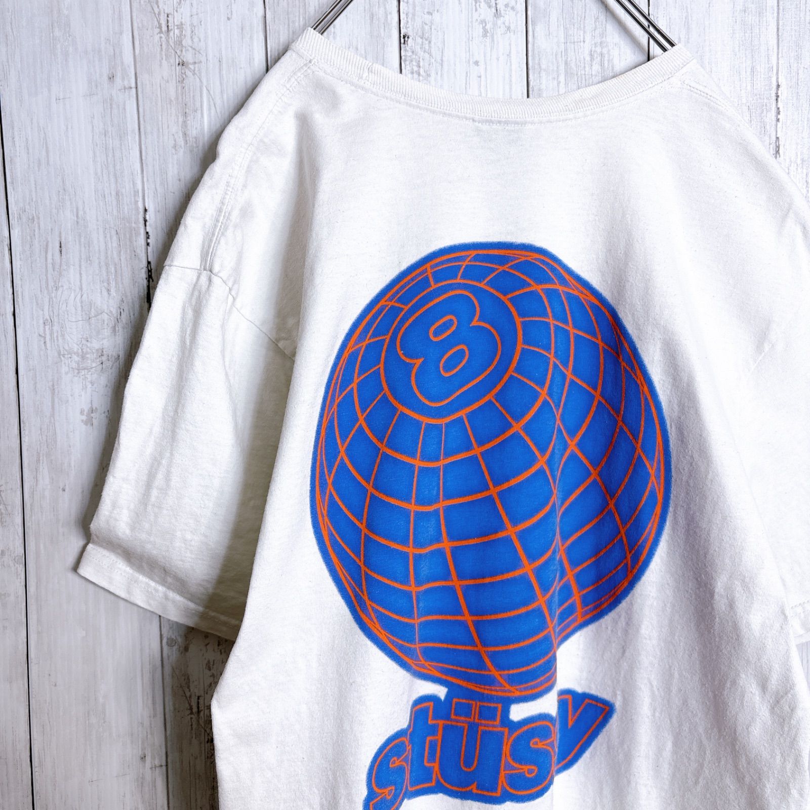入手困難】ステューシー STUSSY プラネット 8ボール ホワイト 半袖T 