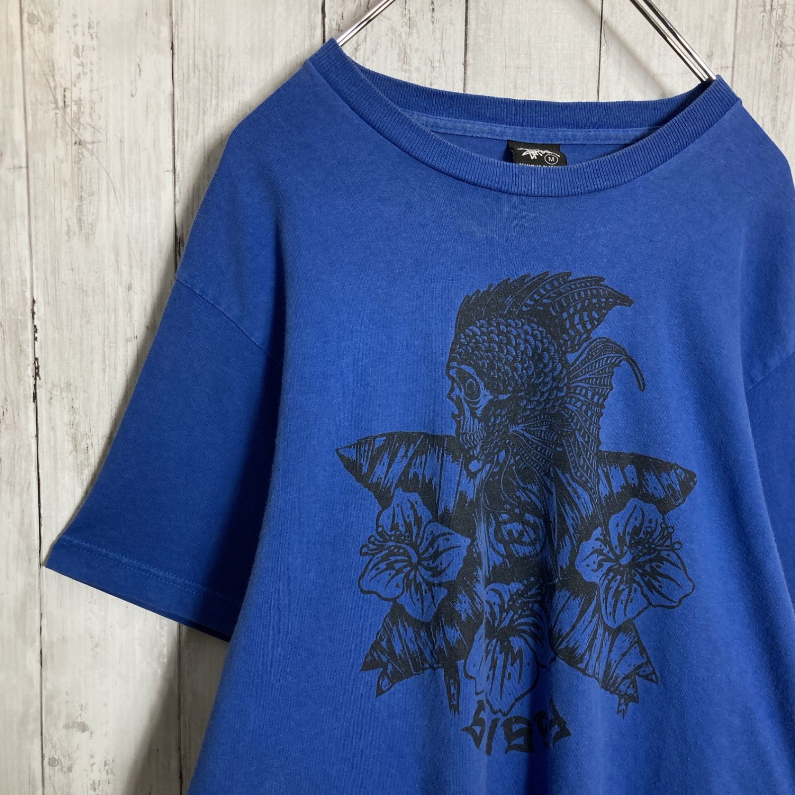 お宝古着】00s Vintage 古着 OLD STUSSY ステューシー ブルー 半袖T 