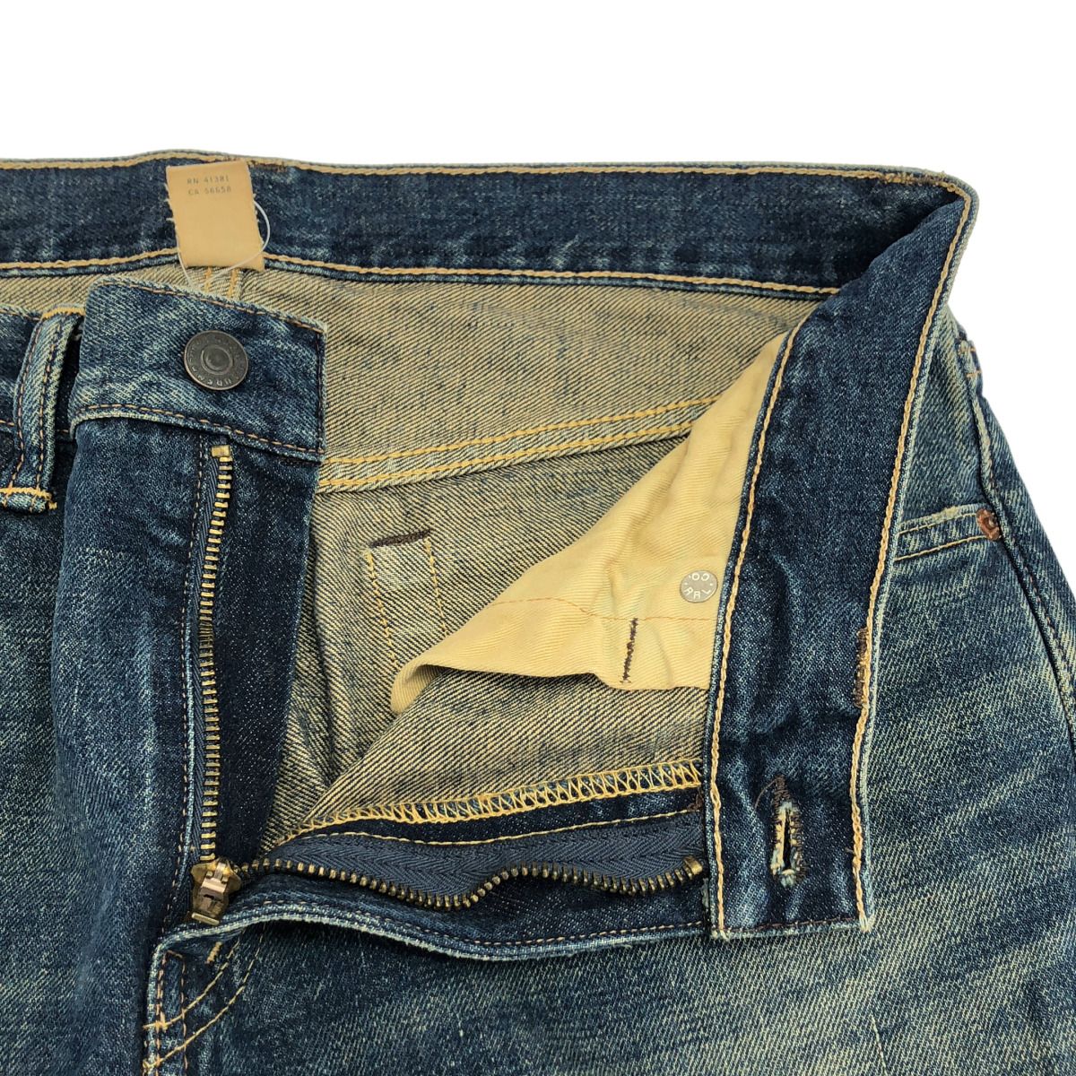 未使用級 RRL ダブルアールエル スリムフィット デニムパンツ ホワイト 31 RRL ダブルアールエル スリムフィットデニムパンツ インディゴ 31×30