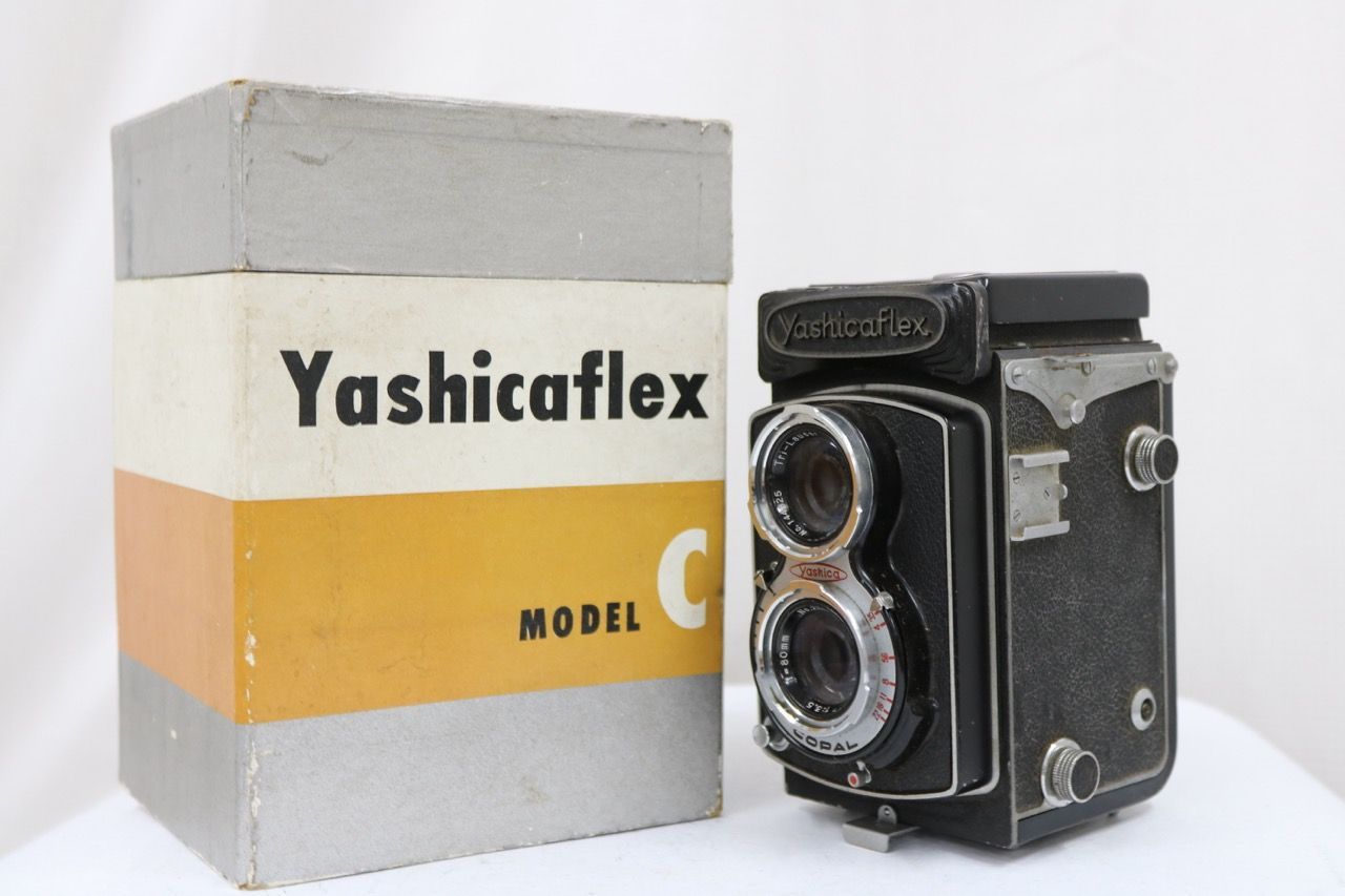 【訳あり品】 【元箱付き】ヤシカ Yashicaflex Yashikor 80mm F3.5 二眼カメラ e9820