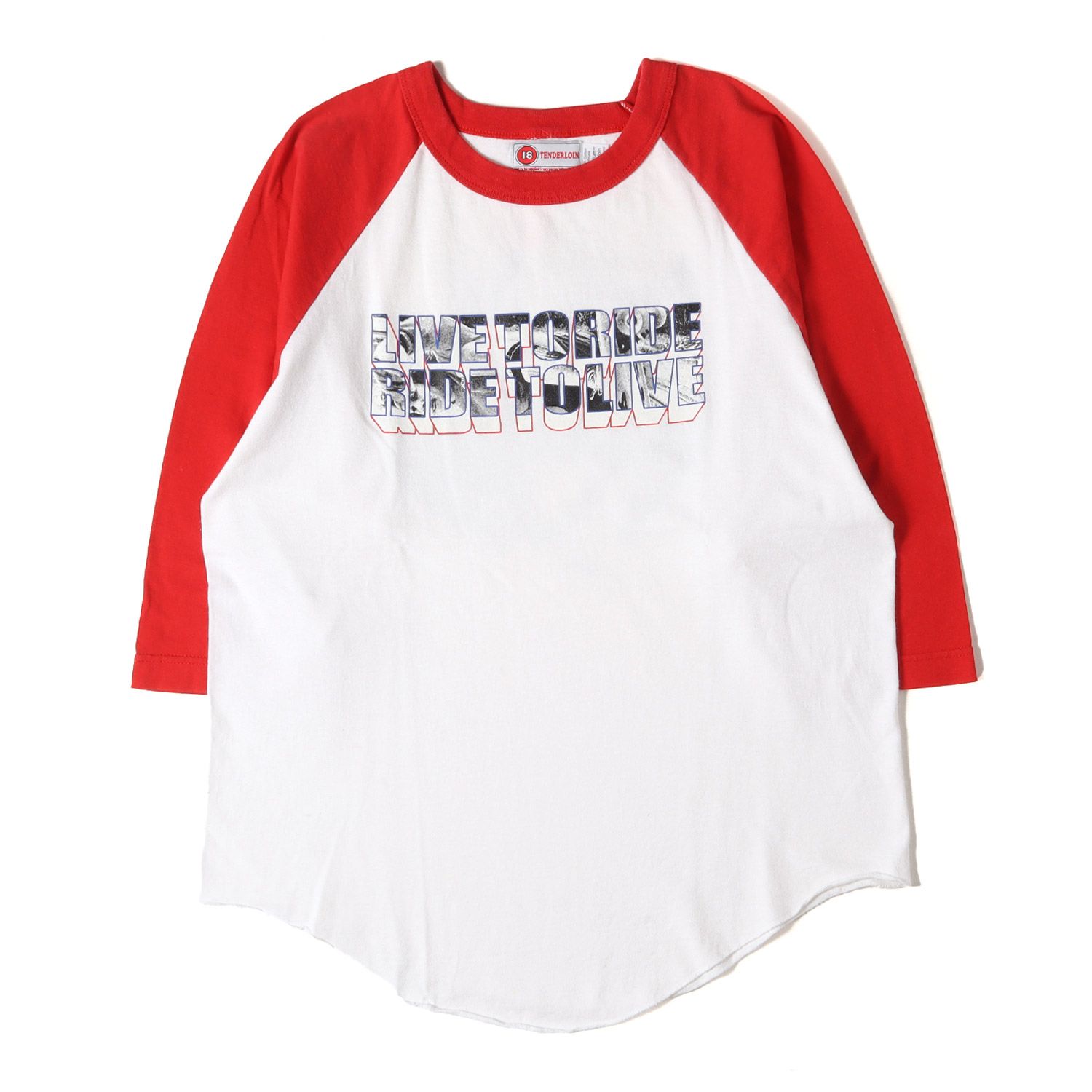 TENDERLOIN テンダーロイン Tシャツ レッド ホワイト サイズ:M | 00s 