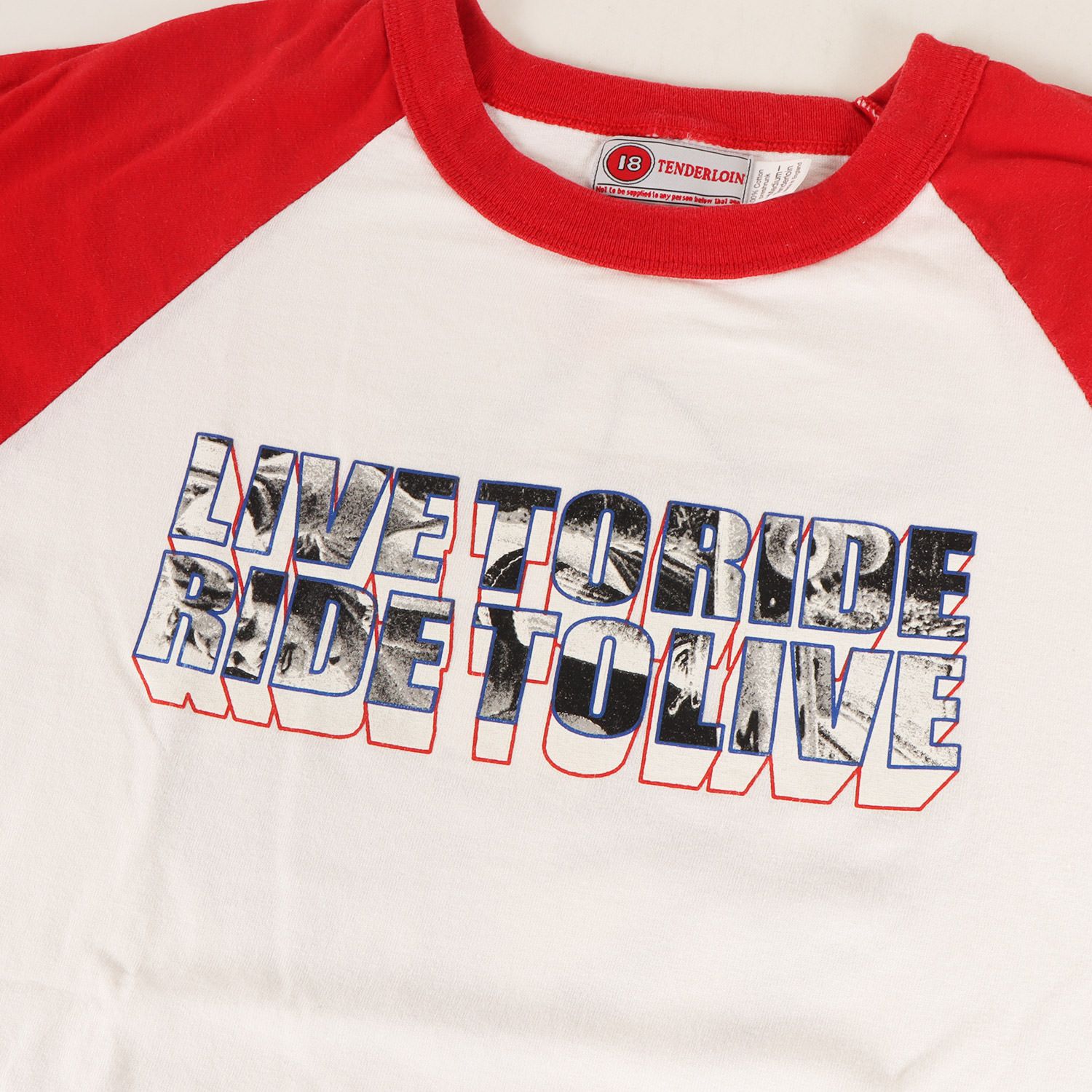 TENDERLOIN テンダーロイン Tシャツ レッド ホワイト サイズ:M | 00s 