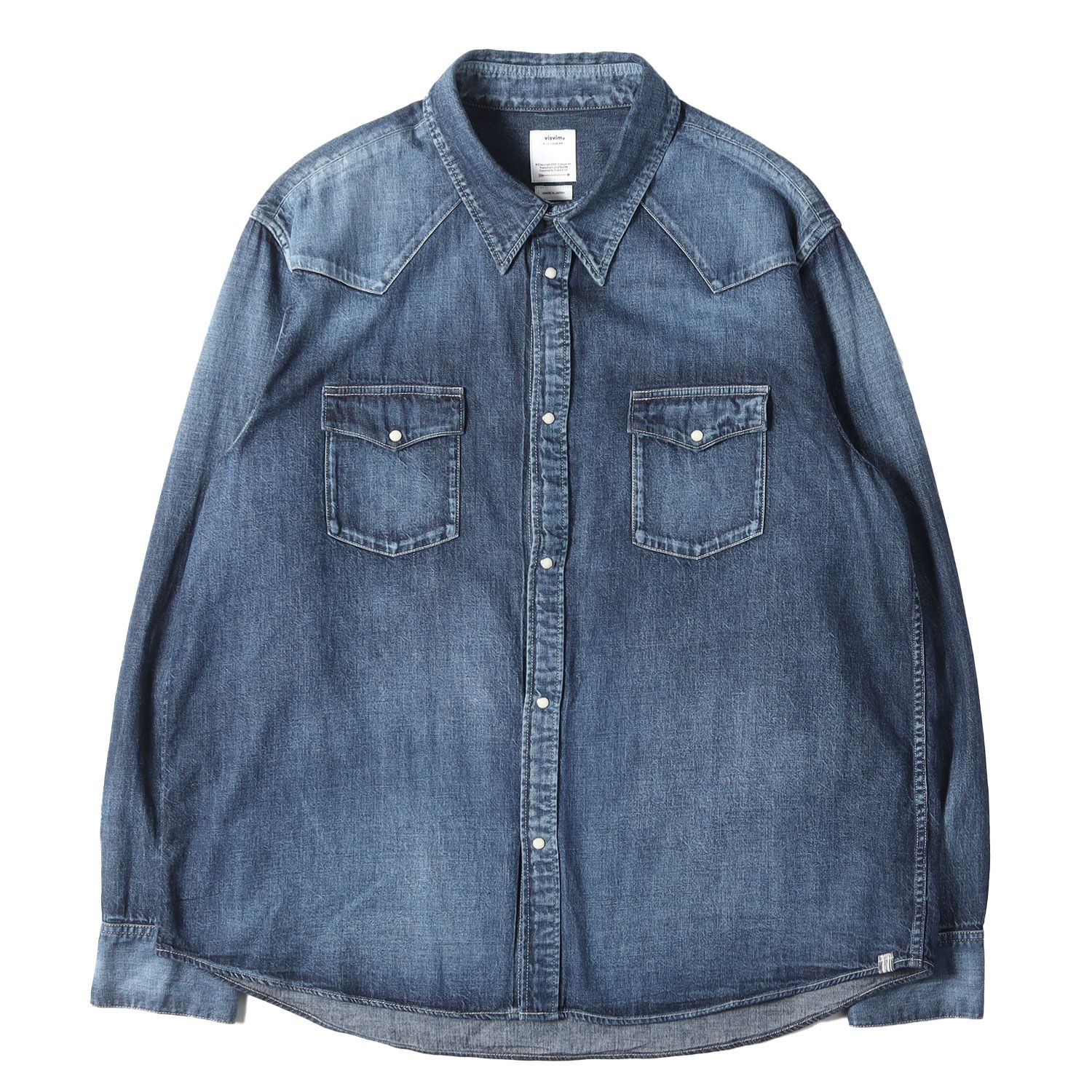美品】visvim ビズビム シャツ インディゴ サイズ:5 | 25SS 