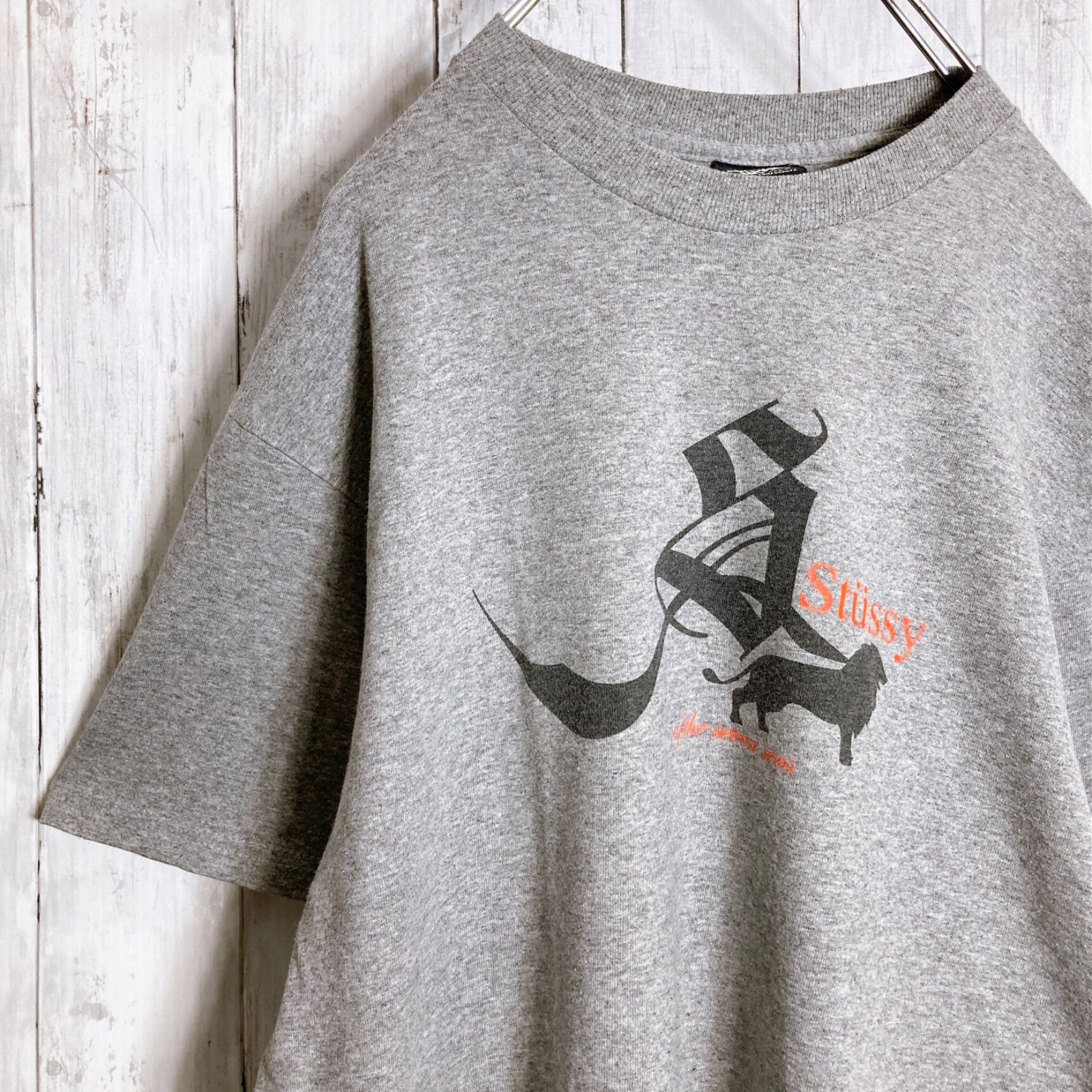 【お宝古着/入手困難】00s Vintage 古着 OLD STUSSY センターロゴプリント 半袖Tシャツ #2407