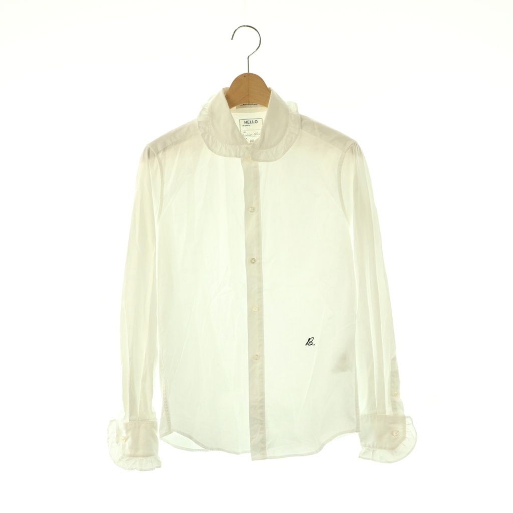 マディソンブルー MADISONBLUE ROUND COLLAR FRILL SH L OX シャツ