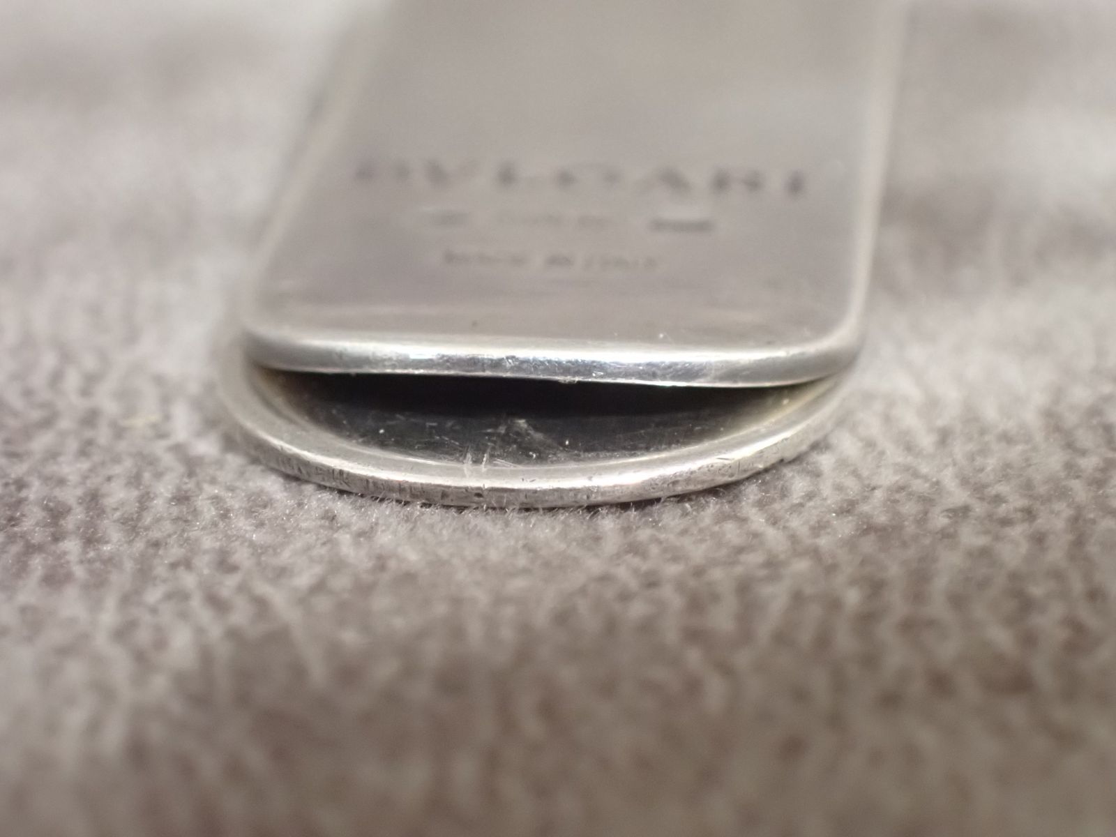 良品】BVLGARI ブルガリ マネークリップ シルバー 刻印あり - メルカリ