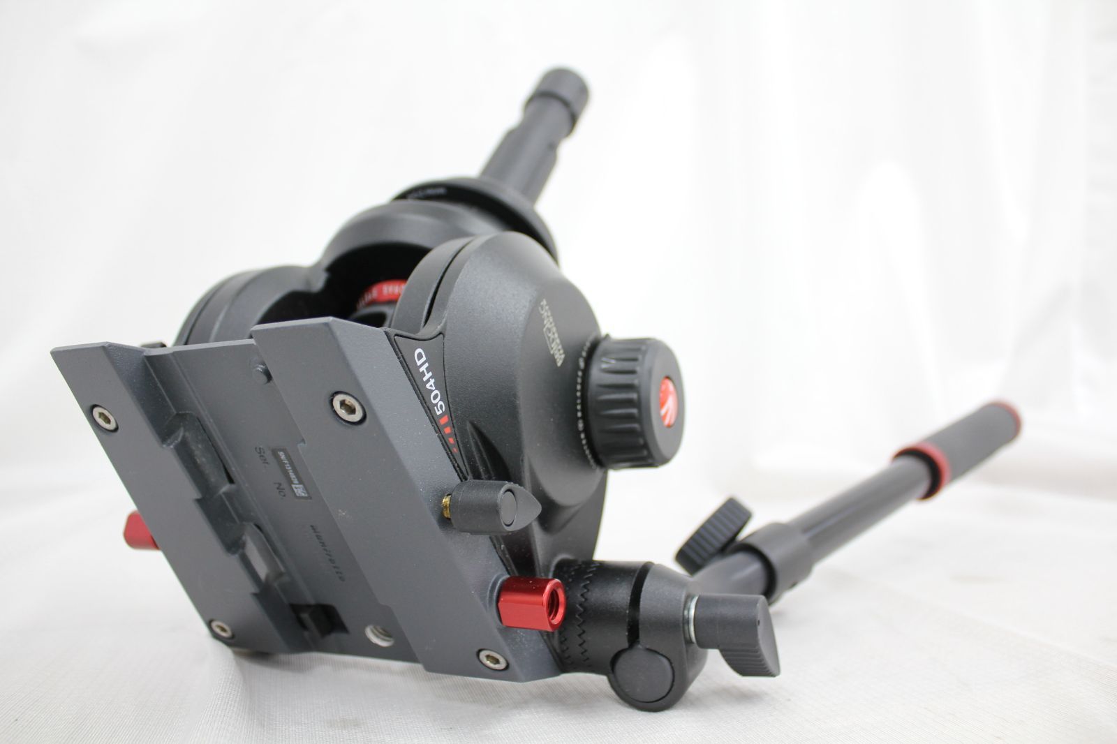 【返品保証】 Manfrotto プロフルードビデオ雲台75mm 504HD e9904