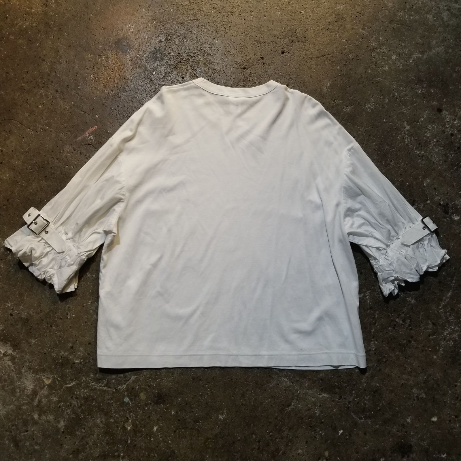noir kei ninomiya 20ss 袖フリル ベルトデザイン カットソー M