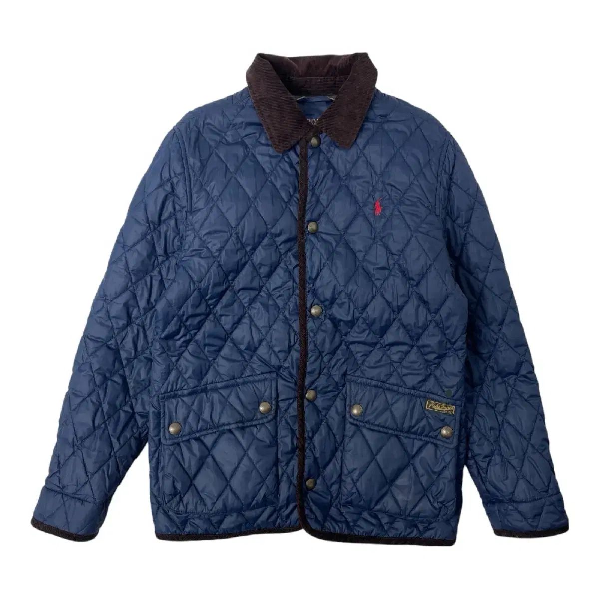 ポロラルフローレン 学生向け ネイビー キルティングジャケット M (10