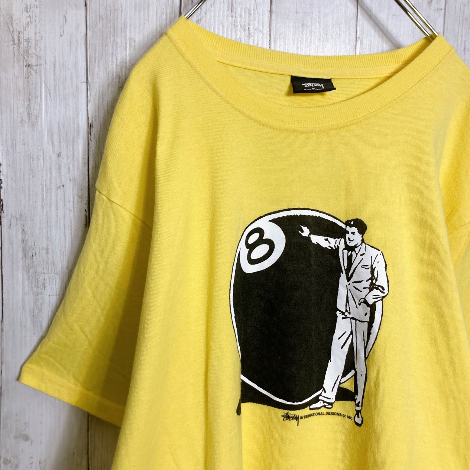 国内正規品】ステューシー STUSSY 8ボール イエロー 半袖Tシャツ-通販 