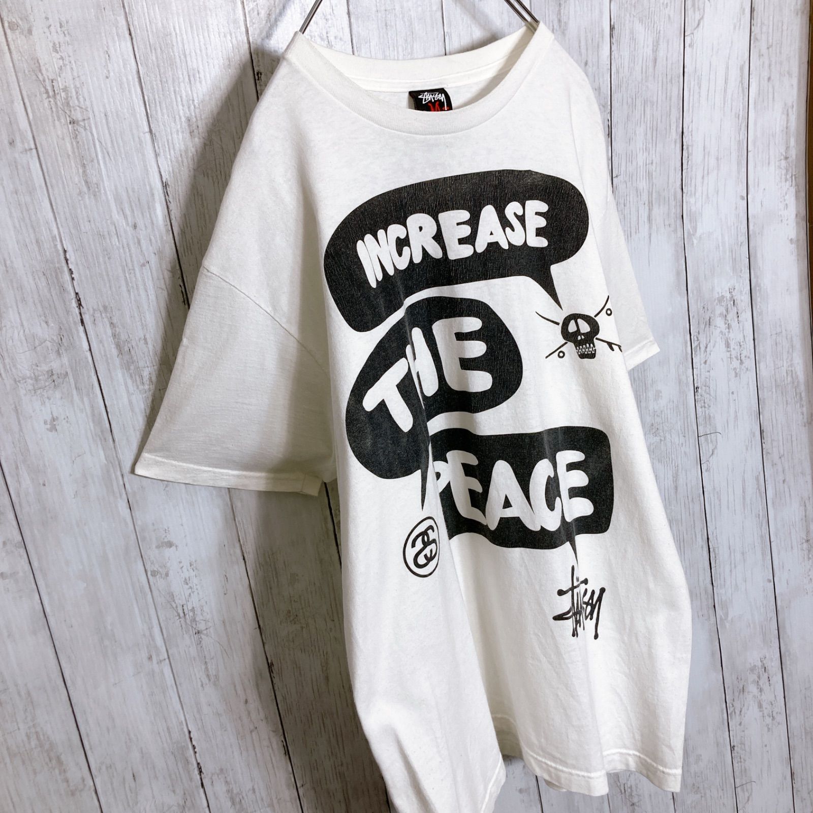 入手困難】00s Vintage 古着 ステューシー OLD STUSSY ホワイト 半袖T 