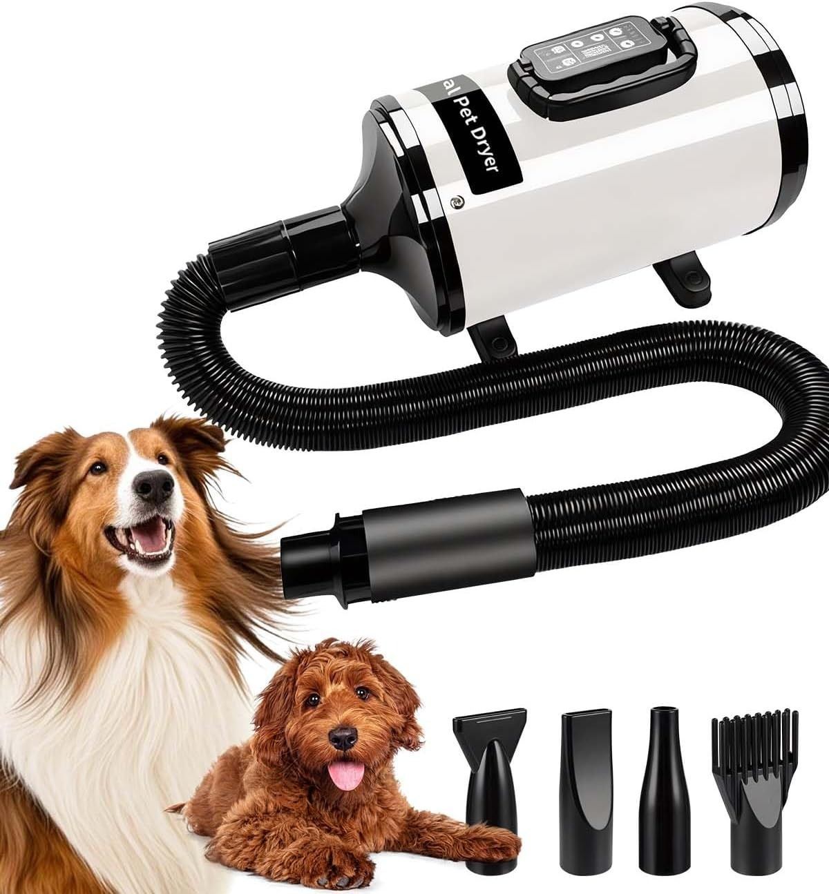 ペットドライヤー 犬用 大風量 2800w 4種ノズル付き 開封後未使用 犬用