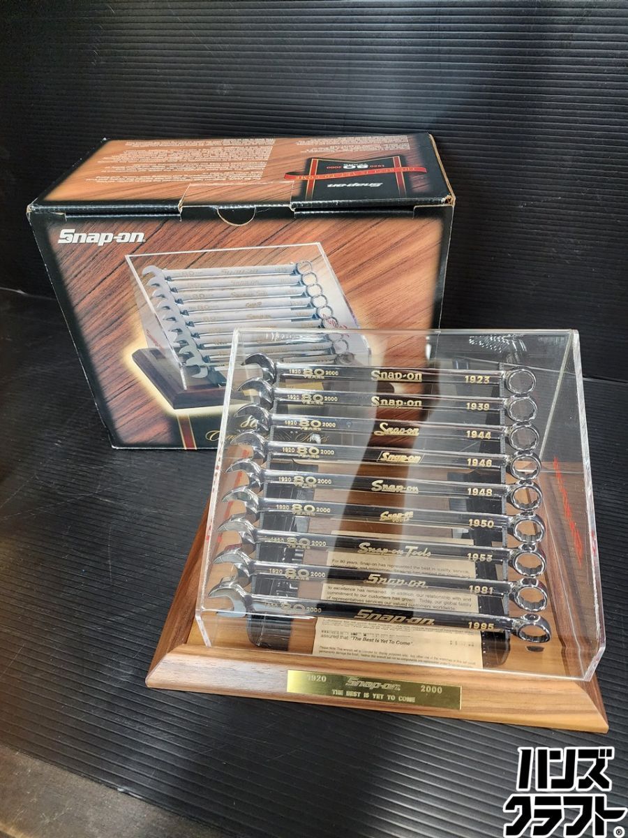 ♭【未使用品】スナップオン　Snap-on 80周年記念　コンビネーションレンチセット　80WRSETX【熊本けやき通り店】【中古】コンビレンチ