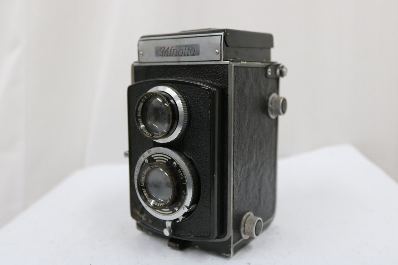 【訳あり品】 ミノルタ Minolta Promar Anastigmat 75mm F3.5 二眼カメラ e10195