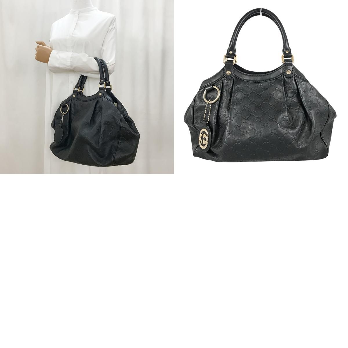 グッチ GUCCI グッチシマ スーキー 211944 レザー トートバッグ te 
