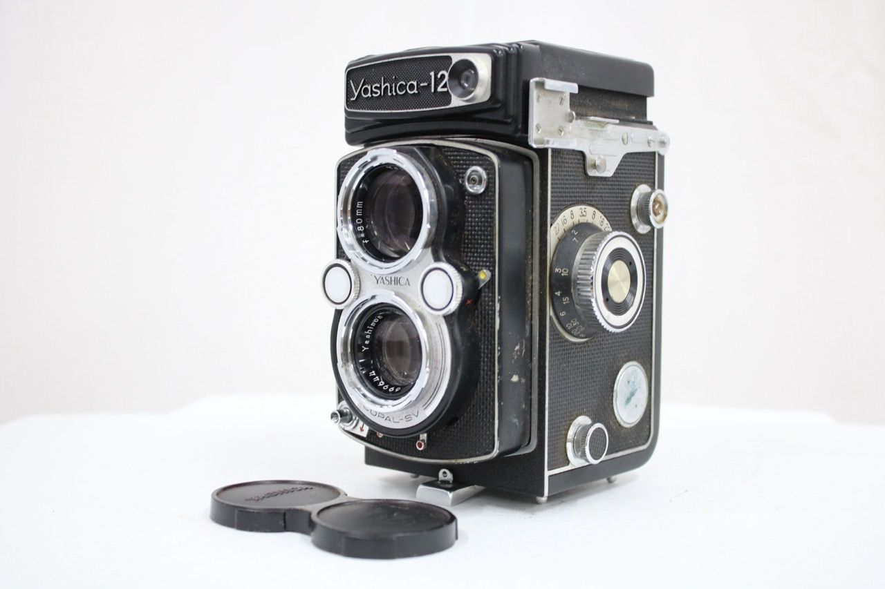 【訳あり品】 ヤシカ Yashica-12 Yashinon 80mm F3.5 二眼カメラ e10336