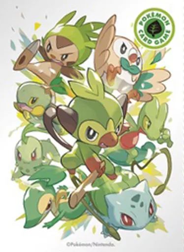 [Used] Supply Pokemon Card Game Deck Shield (sleeve) Type Fighters Grass Pokemon Center Limited