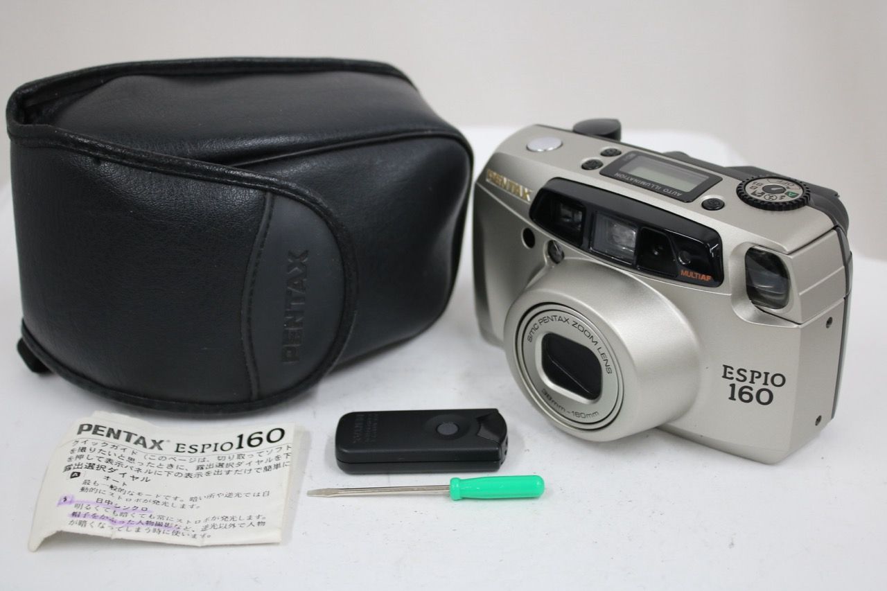 美品・完動品】Pentax ESPIO 160 ブラック ケース付き FFFFFF ALIGN