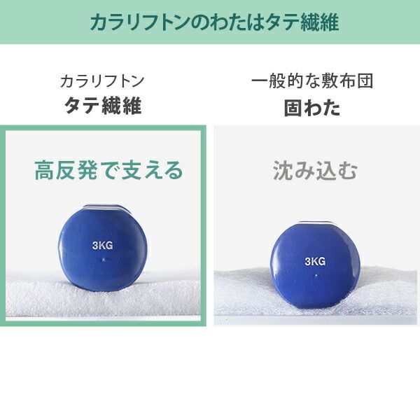 敷き布団 ダブル 除湿 吸湿する1枚で寝られるオールインワン敷布団 karari カラリフトン カラリ ダブル 敷布団 洗える 防ダニ 三つ折り 除湿シート 吸湿