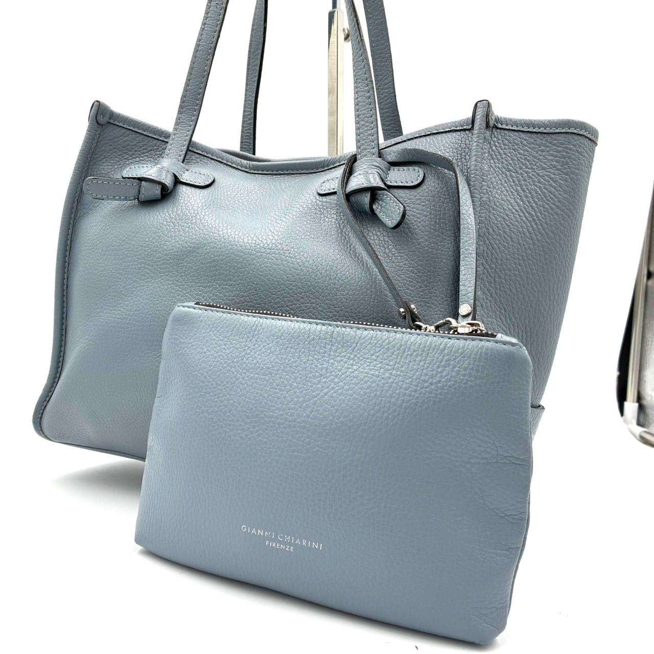 【タグ付】ジャンニキャリーニ マルチェッラ 大容量 ポーチ トートバッグ GIANNI CHIARINI マルチェッラトートバッグポーチ付き 【公式通販】