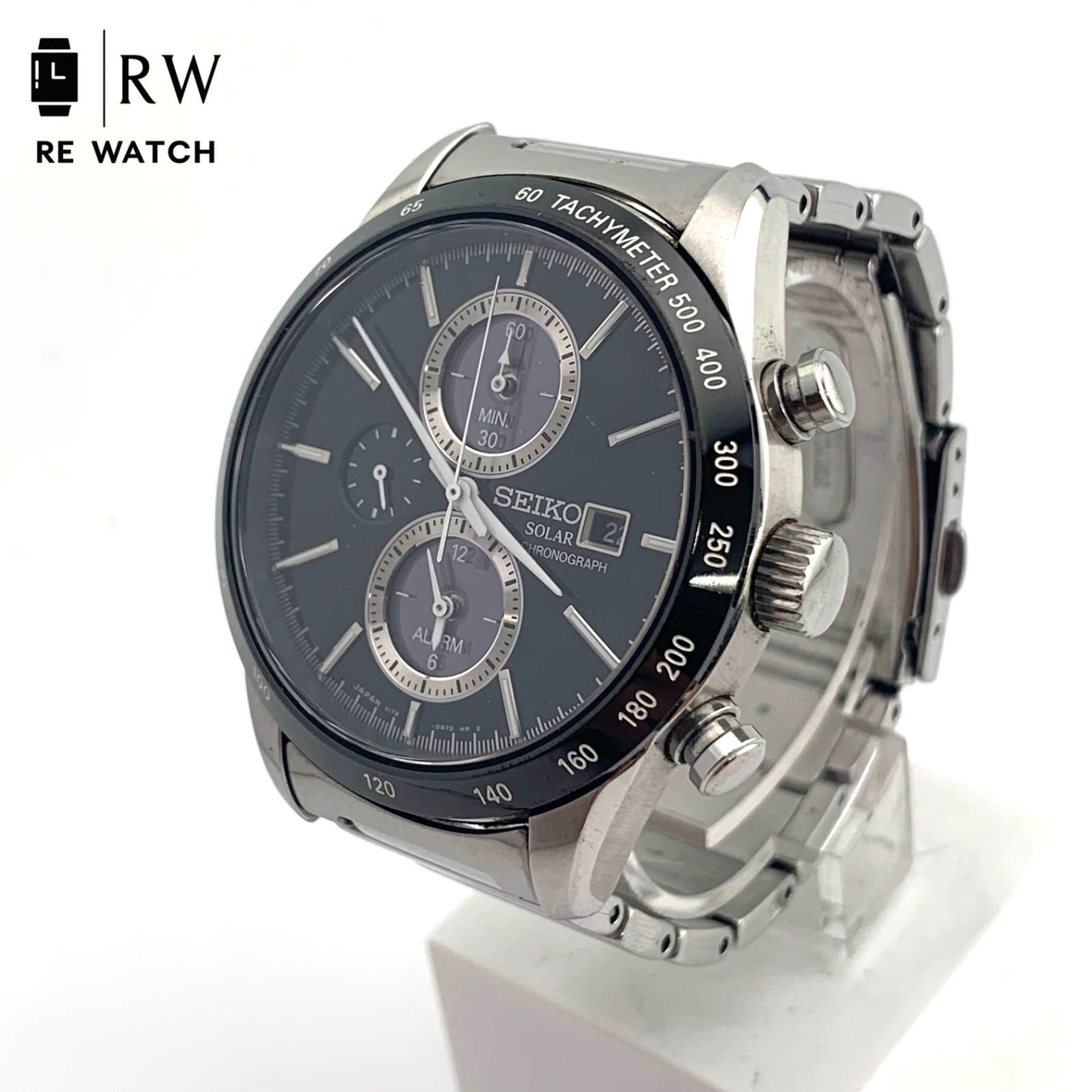 ジャンク】SEIKO Solar Chronograph V172-0AP0 腕時計-スピードスケート