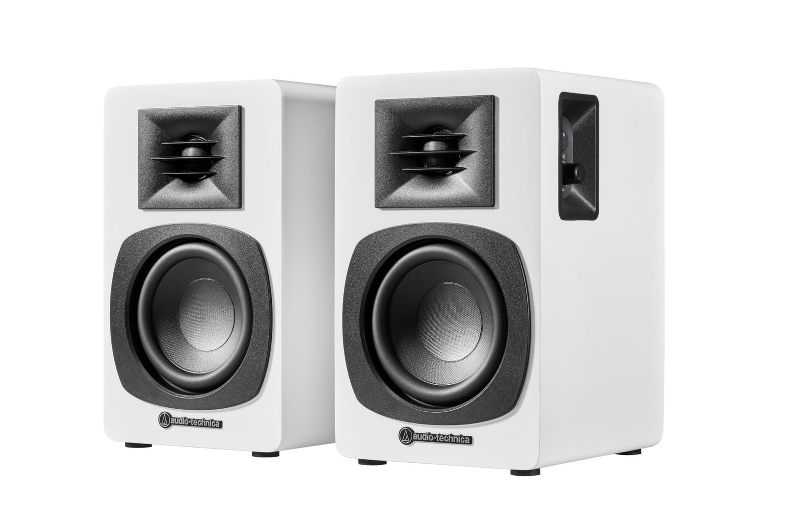 オーディオテクニカ AT-SP3X WH アクティブスピーカー ブックシェルフスピーカー レコードプレーヤー Bluetooth スピーカー 【 有線対応 RCA入力 マルチポイント対応 PC テレビ 音楽鑑賞 】 ホワイト [ホワイト] [単品]